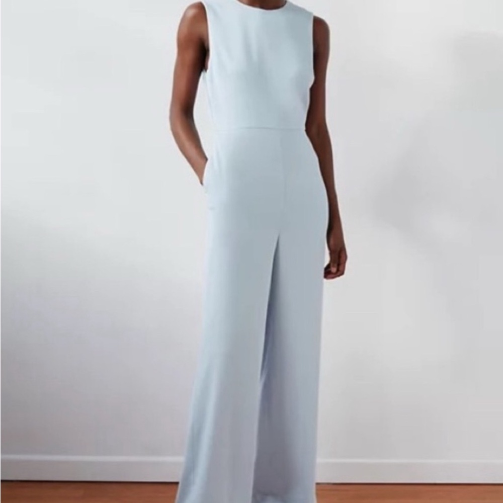 Aritzia Light Blue Sleeveless Jumpsuit